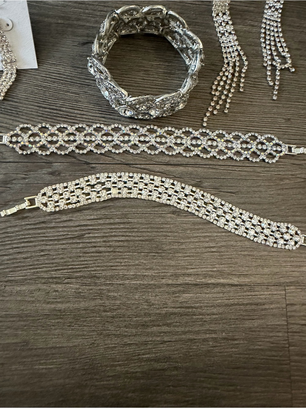 Sparkling Silver Crystal Bracelet - Women Jewelry